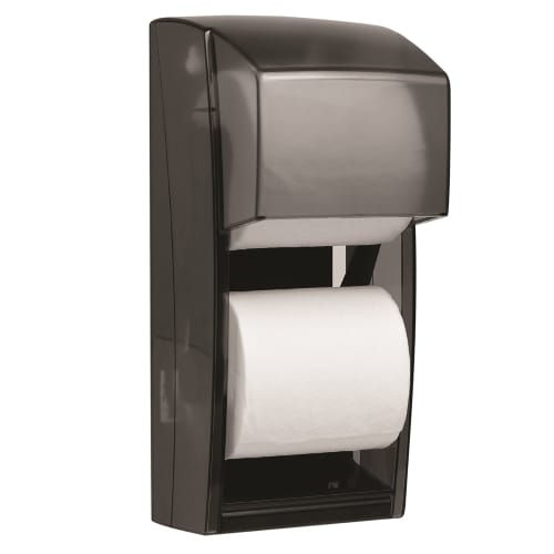 Kimberly-Clark Double Roll Toilet Paper Dispenser, Smoke Grey